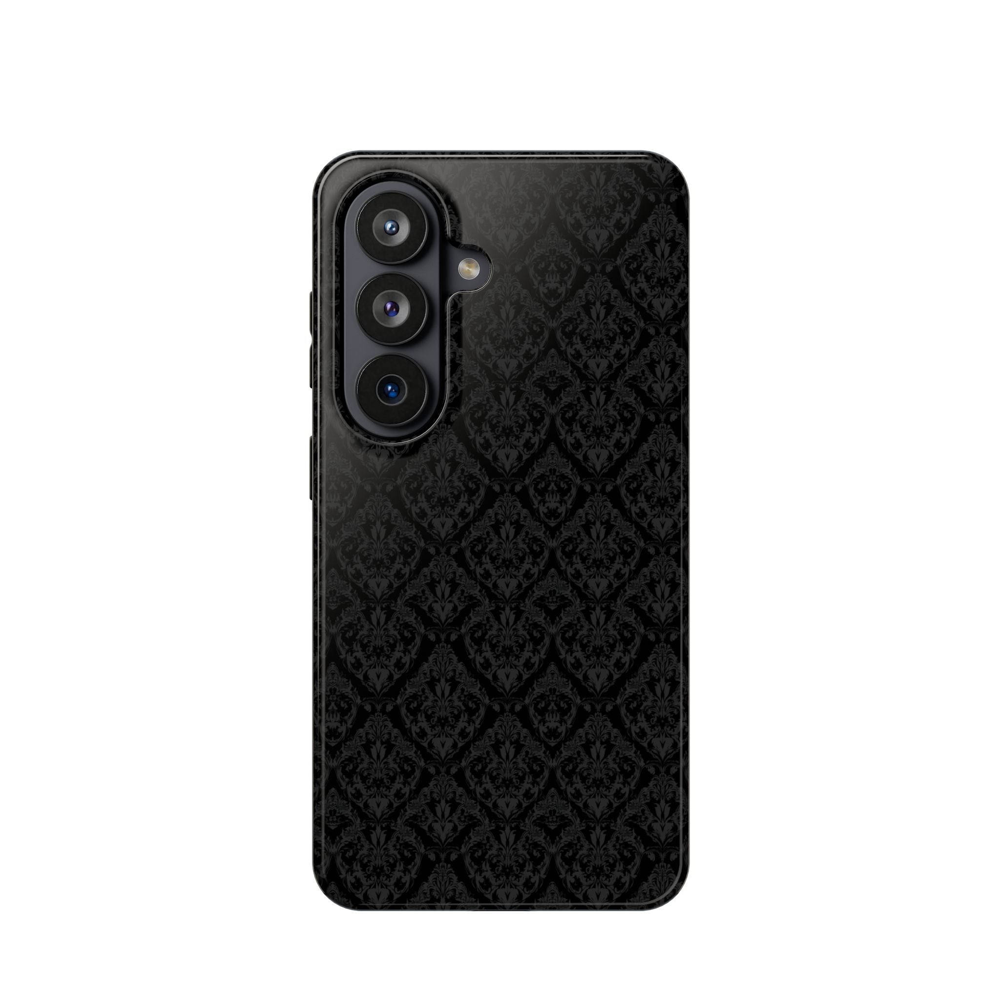 Black Damask Magnetic Impact-Resistant Phone Case