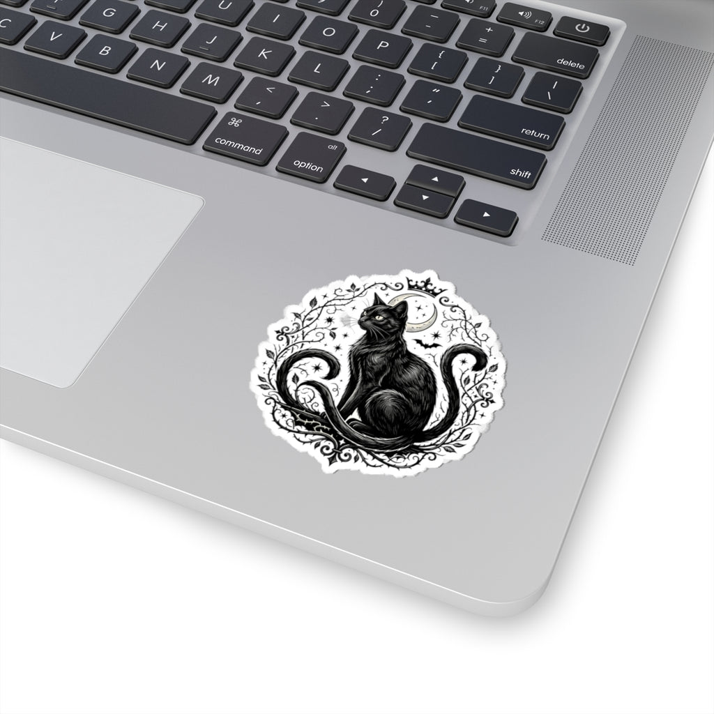 Black Mystic Kiss-Cut Cat Sticker