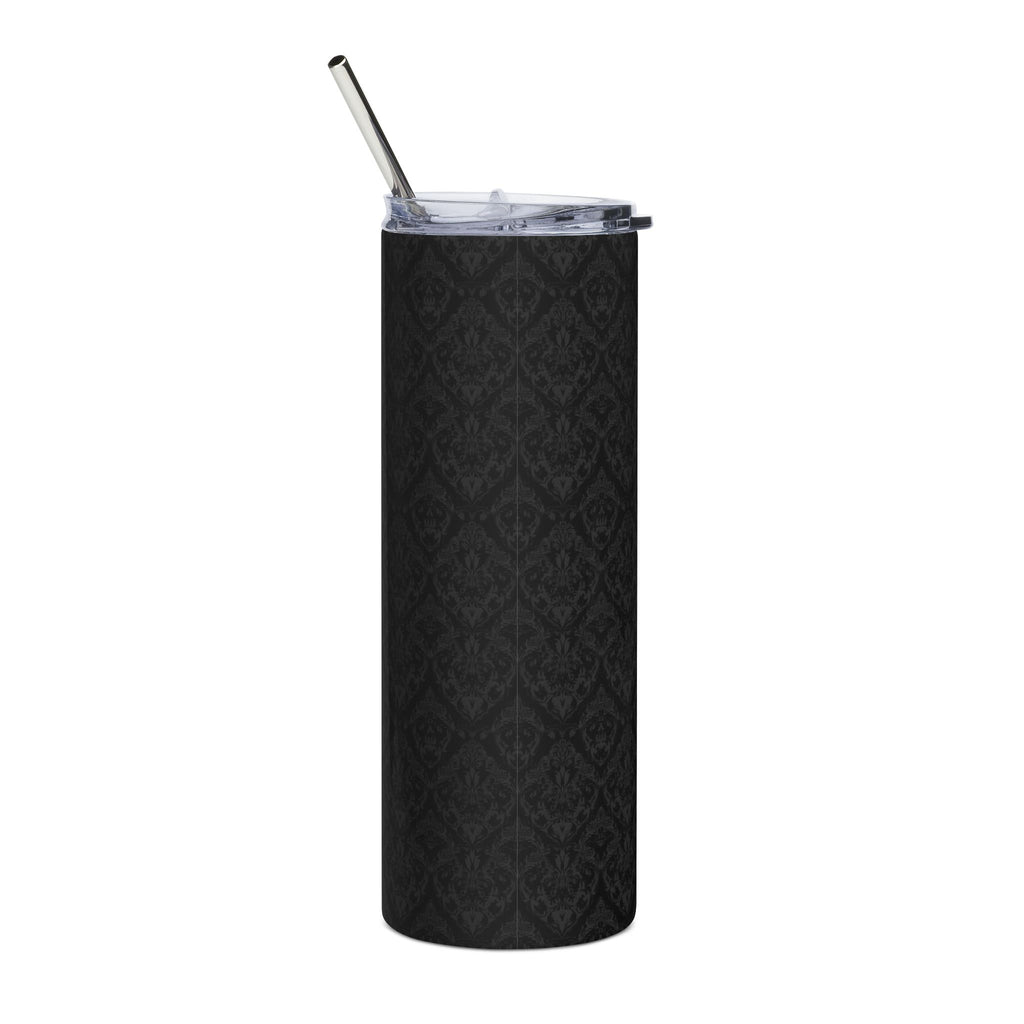 Black Damask 20oz Stainless Steel Tumbler