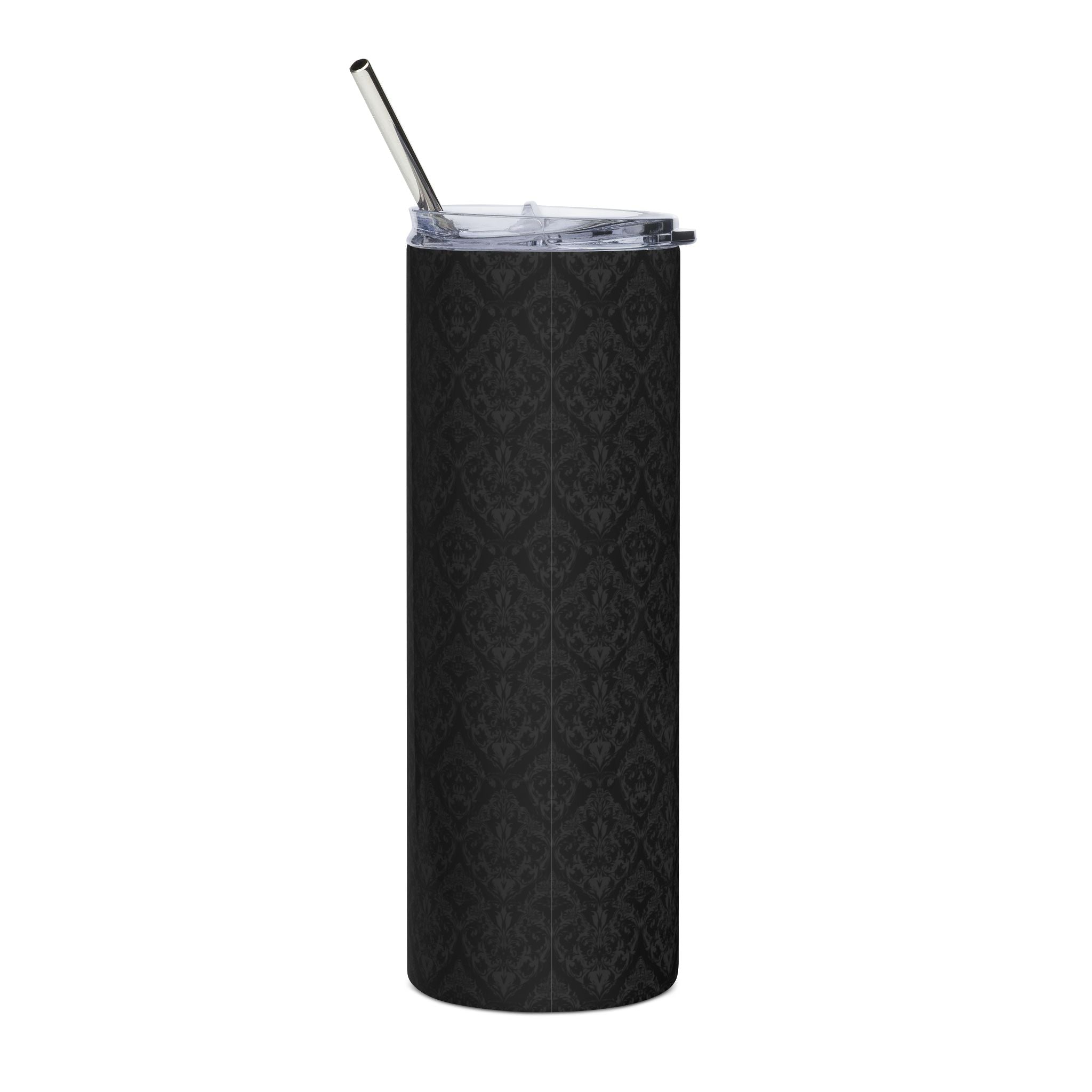 Black Damask 20oz Stainless Steel Tumbler