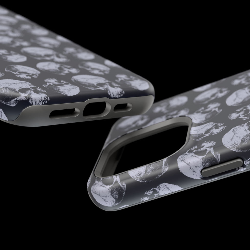 Skull Pattern Magnetic Phone Case — Impact-Resistant iPhone Cover