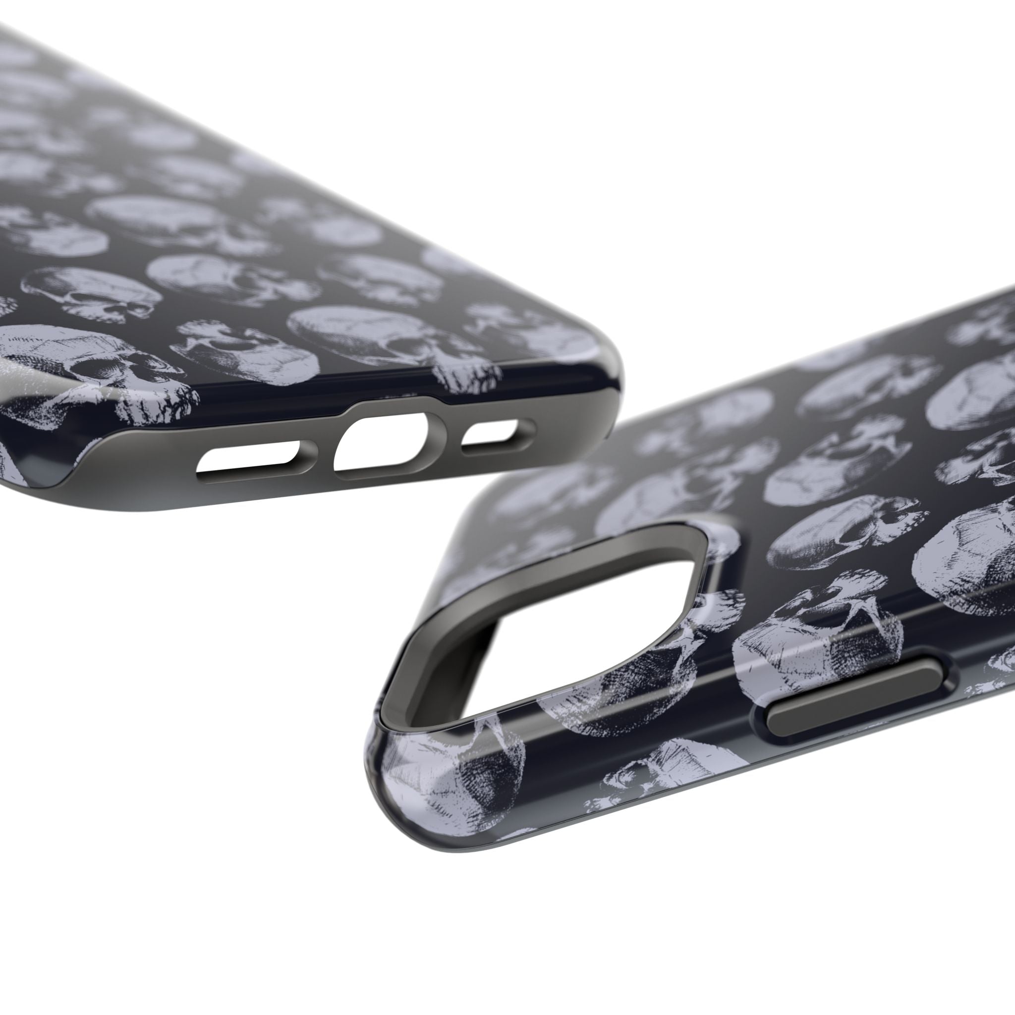 Skull Pattern Magnetic Phone Case — Impact-Resistant iPhone Cover