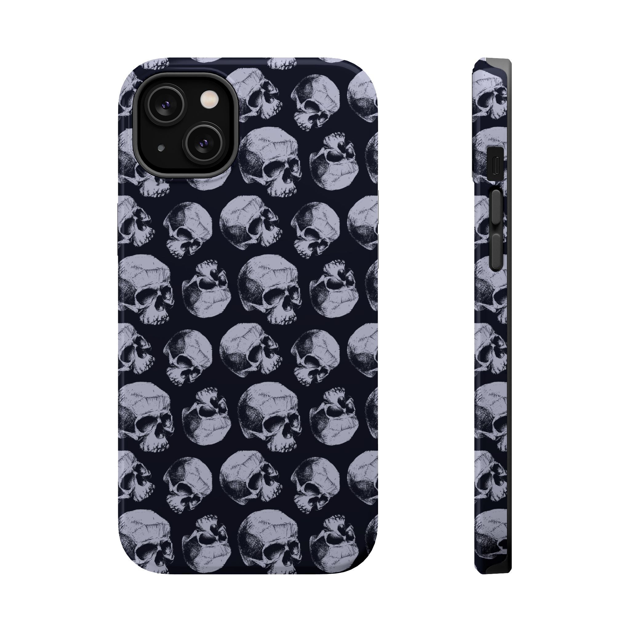 Skull Pattern Magnetic Phone Case — Impact-Resistant iPhone Cover