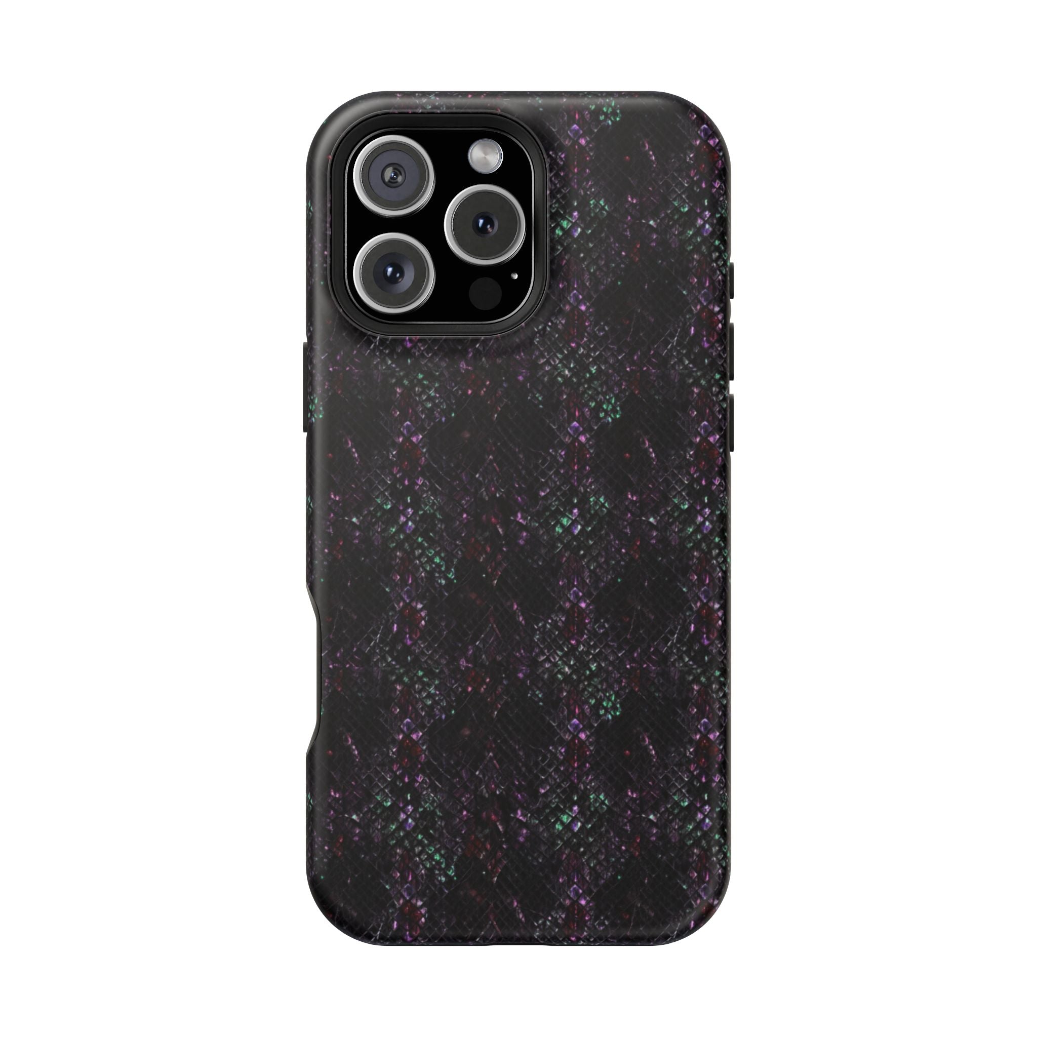Iridescent Snakeskin Magnetic Impact Resistant Phone Case