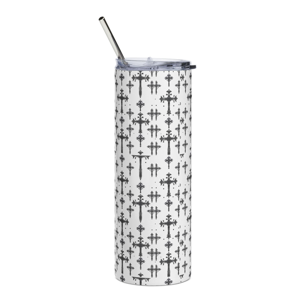 Gothic Cross Pattern 20oz Stainless Tumbler