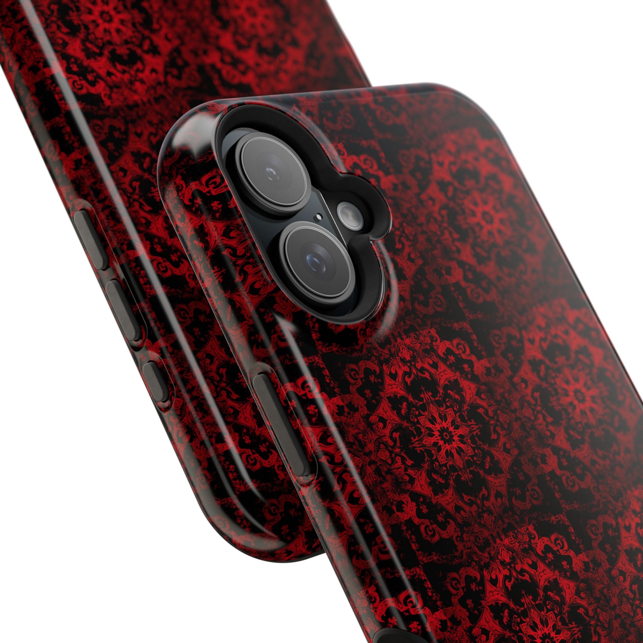 Gothic Red Mandala Magnetic Impact Resistant Phone Cover